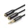 Kabel audio UGREEN Rozdzielacz audio AUX kabel jack 35 mm AV123 25cm czarny